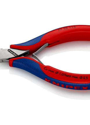 KNIPEX Electronics diagonal cutters length 115 mm shape 5 ( 4000794636 )