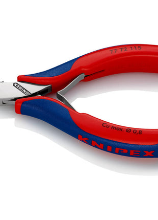 KNIPEX Electronics diagonal cutters length 115 mm shape 4 ( 4000810743 )