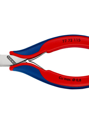 KNIPEX Electronics diagonal cutters length 115 mm shape 4 ( 4000810743 )