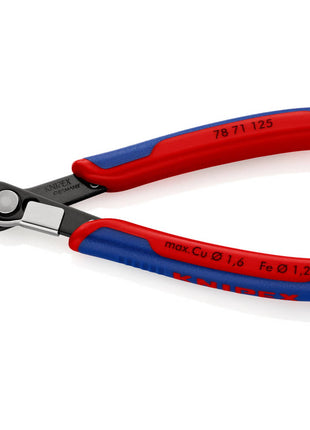 KNIPEX Electronics diagonal cutters Super-Knips(R) length 125 mm shape 7 ( 4000810506 )