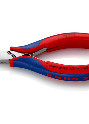 KNIPEX Electronics diagonal cutters length 115 mm shape 3 ( 4000810749 )