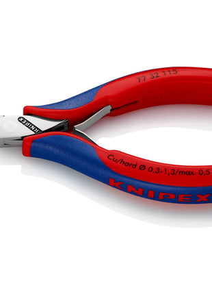 KNIPEX Electronics diagonal cutters length 115 mm shape 3 ( 4000810749 )