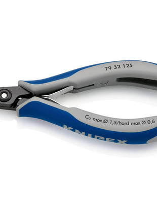 KNIPEX precision electronics diagonal cutters length 125 mm shape 3 ( 4000810822 )