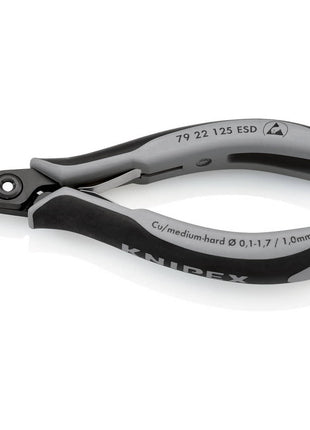 KNIPEX precision electronics diagonal cutters length 125 mm shape 2 ( 4000810830 )