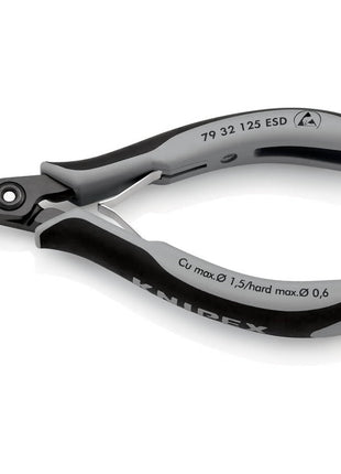 Frese diagonali per elettronica di precisione KNIPEX lunghezza 125 mm forma 3 ( 4000810831 )