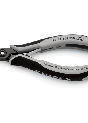 KNIPEX precision electronics diagonal cutters length 125 mm shape 4 ( 4000810832 )