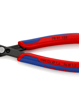 KNIPEX Electronics diagonal cutters Super-Knips(R) length 125 mm shape 8 ( 4000810592 )