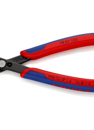 KNIPEX Electronics diagonal cutters Super-Knips(R) length 125 mm shape 8 ( 4000810592 )