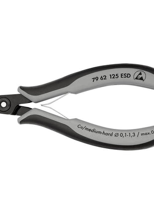 KNIPEX precision electronics diagonal cutters length 125 mm shape 6 ( 4000810841 )
