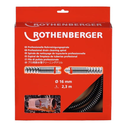 ROTHENBERGER Spirale de nettoyage de tubes SMK long. 4,5 m D.spirale 22 mm ( 4000781215 )