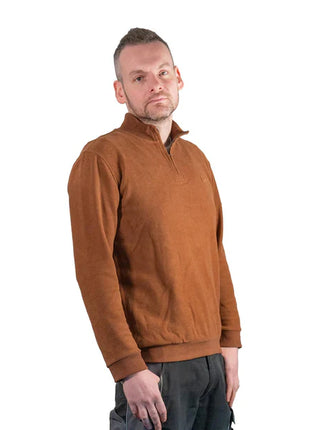 Toolbrothers Quart de pull-over zippé Casual Fit - AUTUMN COLLECTION Farbe Concrete Grey Gre S