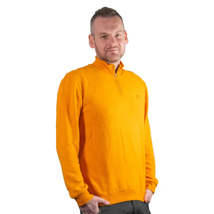 Toolbrothers Quarter-Zip Sweatshirt Casual Fit - AUTUMN COLLECTION Farbe Saffron Orange Größe M