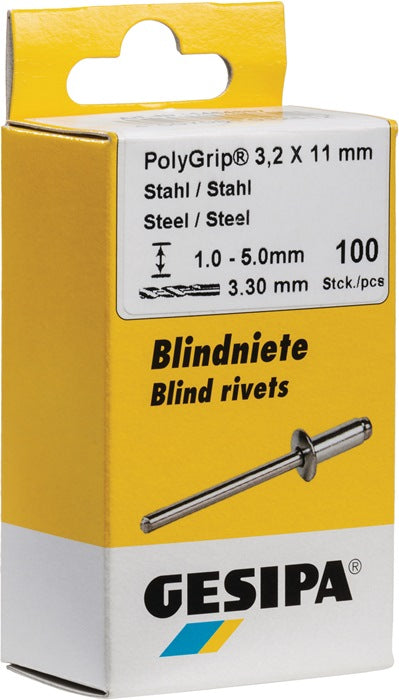 GESIPA rivetto cieco PolyGrip(R) gambo del rivetto d x l 3,2 x 11 mm ( 4000813775 )