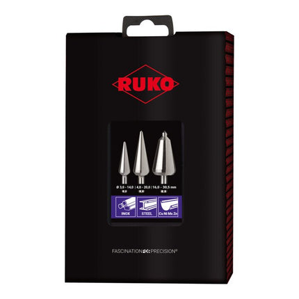 RUKO Jeu de forets à peler la tôle 3-14 / 5-20 / 16-30,5 mm ( 4000601699 )
