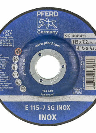 PFERD SG INOX disco abrasivo D125xS7,2mm ( 4000842717 )