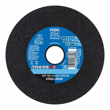 PFERD cutting disc SGP STEELOX D125x1mm straight ( 4000843068 )