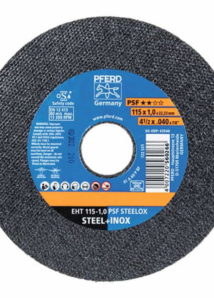 PFERD cutting disc PSF STEELOX D125x1.6mm straight ( 4000841232 )