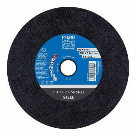 Disco da taglio PFERD SG STEEL D180x1.6mm diritto ( 4000841350 )