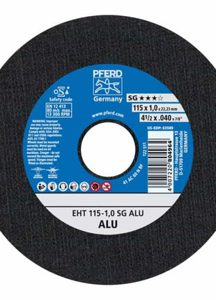 Disco da taglio PFERD SG ALU D125x1mm diritto ( 4000843078 )