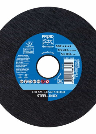 PFERD cutting disc SGP STEELOX D125x0.8mm straight ( 4000841259 )