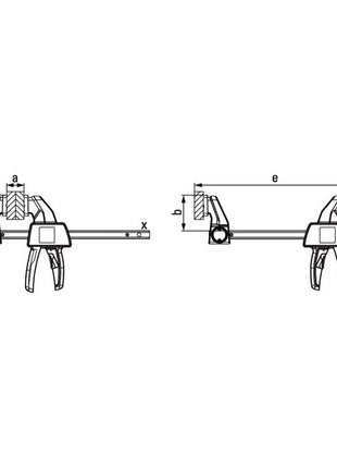 BESSEY one-handed clamp EZ Clamping width 150 mm ( 4000831641 )