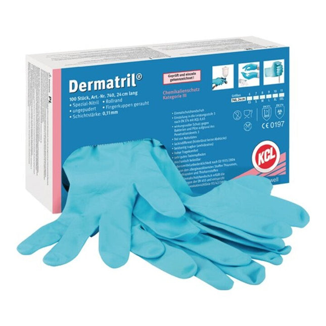 HONEYWELL guanti monouso Dermatril 740 taglia 11 blu ( 4000371739 )