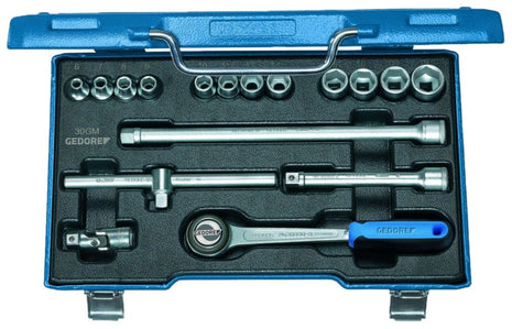 GEDORE socket spanner set 30 GMU-3 17-piece 3/8 ″ ( 4000770965 )