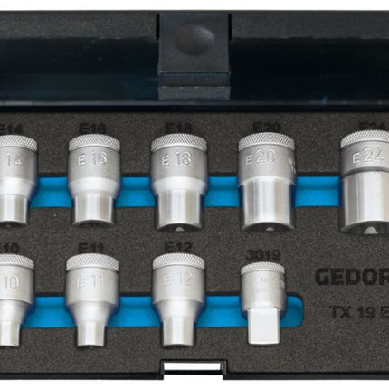 GEDORE Steckschlüsselsatz TX 19 E-09 9-teilig ( 4000821549 )