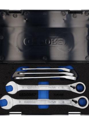 GEDORE ratchet spanner set 7 UR-005 5-piece spanner widths 8-19 mm ( 4000880491 )