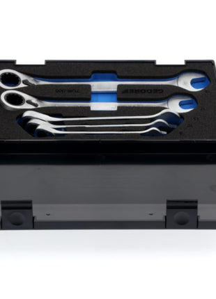 GEDORE ratchet spanner set 7 UR-005 5-piece spanner widths 8-19 mm ( 4000880491 )