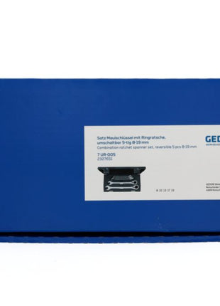 GEDORE ratchet spanner set 7 UR-005 5-piece spanner widths 8-19 mm ( 4000880491 )