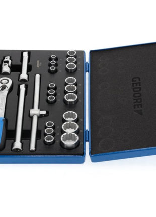 GEDORE socket spanner set D19 EMU-20 23-piece 1/2 ″ ( 4000880523 )