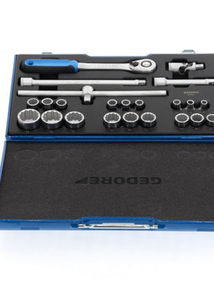 GEDORE socket spanner set D19 EMU-20 23-piece 1/2 ″ ( 4000880523 )