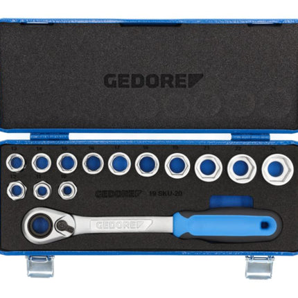 GEDORE Jeu de clés à douille 19 SKU-20 14 pièces 1/2 po. ( 4000880518 )