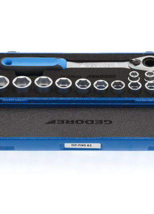 Set di chiavi a bussola GEDORE 19 SKU-20 14 pezzi 1/2 ″ ( 4000880518 )