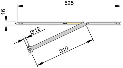 Limitatore di apertura ATHMER Porti per larghezza anta 720-1110 mm ( 3327001073 )