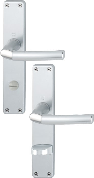 HOPPE set di piastre lunghe Birmingham 1117/202SP Alluminio F1 ( 3000252987 )