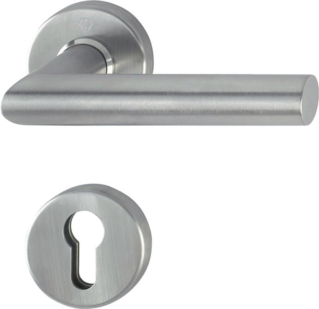 HOPPE Mezzo set Amsterdam E1400Z/42/42S Acciaio inox F69 ( 3000220053 )