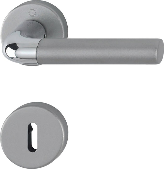 HOPPE Rosettengarnitur Bremen 1505/42KV/42KVS Aluminium F49/F9-2 ( 3000220010 )