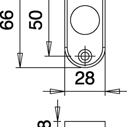 HOPPE Garniture à rosette Lecce 1405/42KV/42KVS Aluminium F49/F9-2 ( 3000220015 )