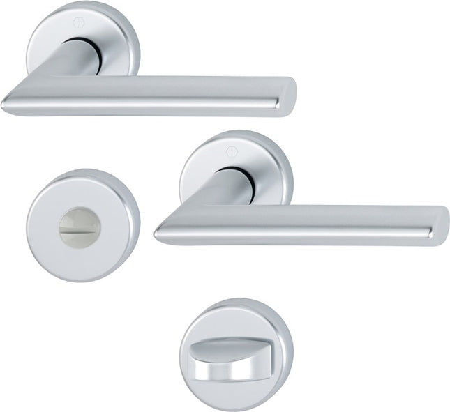 HOPPE Set di rosette Stockholm 1140/42KV/42KVS Alluminio F1 ( 3000252245 )