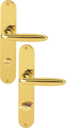 HOPPE set di piastre lunghe Verona M151/302 ottone F71 ( 3000252668 )