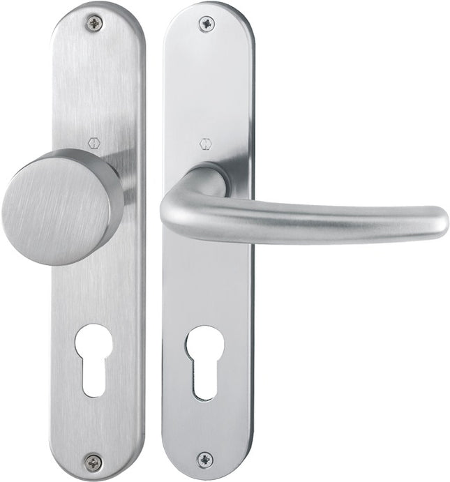 HOPPE Garniture à plaque longue Denver E58/302/1310Z acier inoxydable F69 ( 3000252653 )