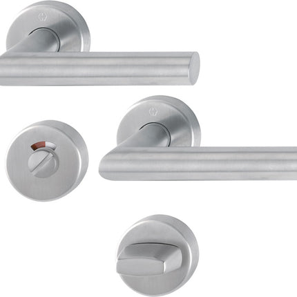 HOPPE Set di rosette Amsterdam E1400/42H/42HKVS Acciaio inox F69 ( 3000203116 )