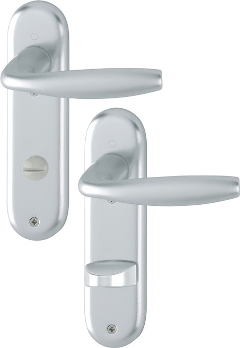 HOPPE set di rosette corte New York 1810/273KP Alluminio F1 ( 3000203556 )