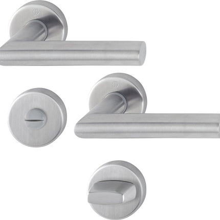 HOPPE Set di rosette Amsterdam E1400Z/42KV/42KVS Acciaio inox F69 ( 3000203002 )