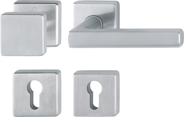 HOPPE Garniture à rosette Dallas E43L/52KV/52KVS/1643Z Acier inoxydable F69 ( 3000220027 )