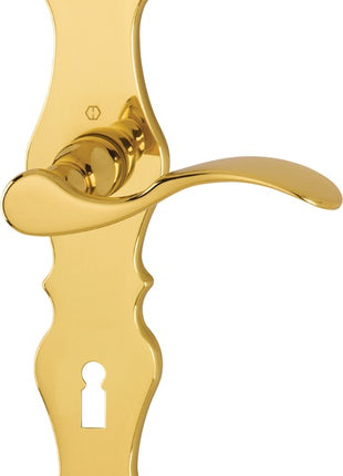 HOPPE Langschildgarnitur Weimar M112SLN/2007 Messing F73 ( 3000253094 )