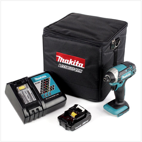 Makita DTD 152 RA1 Akku Schlagschrauber 18 V 165 Nm 1/4" + 1x Akku 2,0 Ah + Ladegerät + Tasche - Toolbrothers