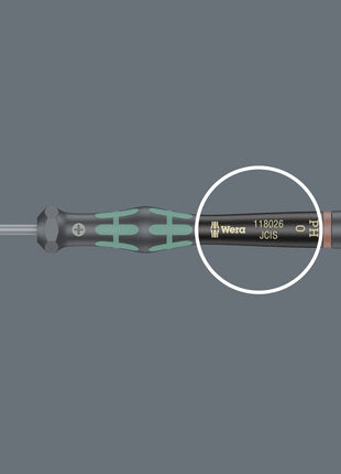 WERA Electronic precision mechanics screwdriver 2035 2.5 mm Blade length 80 mm ( 4300001758 )